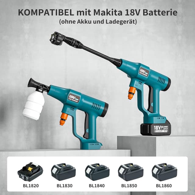 Thumbnail 4 de Akku-Druckreinigerpistole Makita 18V 60 Bar