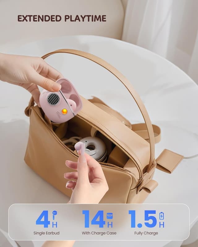 Thumbnail 3 de KOOGMOON Cuffie Bluetooth 5.3 Rosa