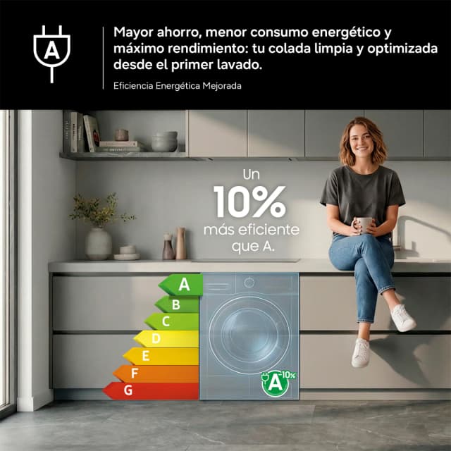 Detalle 2 de Samsung WD90DG5B15BEEC lavadora secadora 9 kg