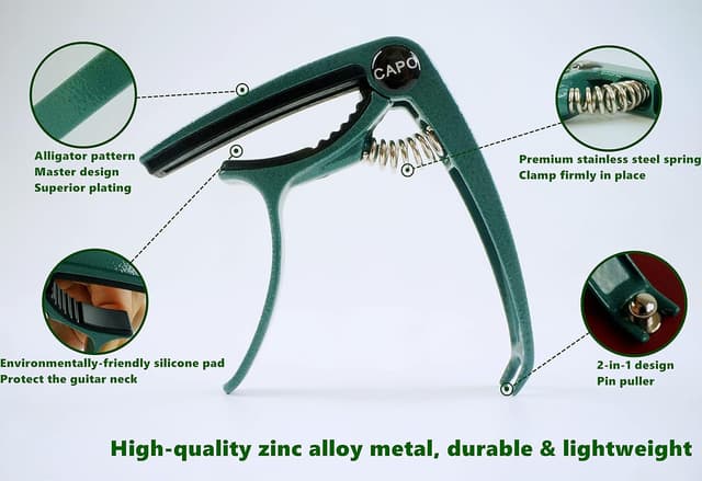 Thumbnail 2 de SUCCESS Guitar Capo Lightweight Zinc 2.3oz 🎸