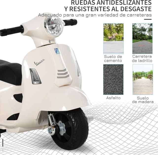 Thumbnail 5 de HOMCOM Moto Eléctrica Vespa 6V para Niños