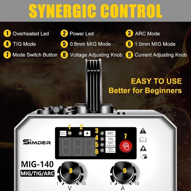 Thumbnail 3 de SSIMDER 140 Amp MIG welder 240V 3 in 1