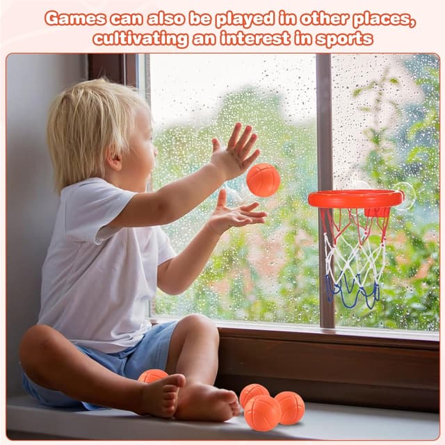Thumbnail 4 de Baby Badewannenspielzeug 5 Bälle Basketballkorb