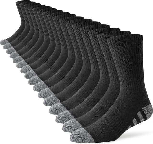 Detalle de JOYNÉE 8-Pair Men's Crew Cushion Socks