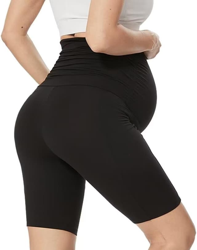 Detalle 2 de QGGQDD Kurze Umstandsleggings für Schwangerschaft