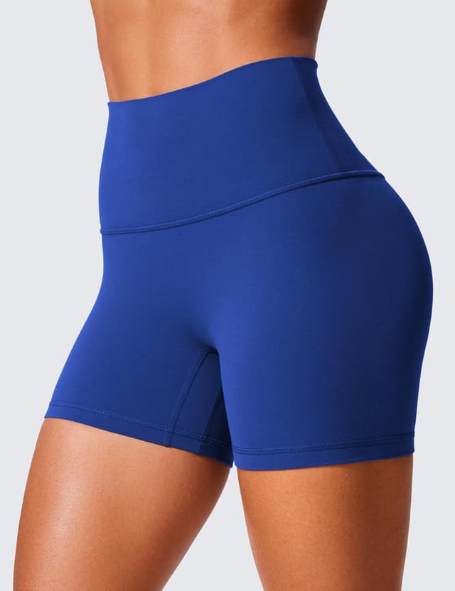 Detalle 2 de CRZ YOGA Donna Butterlift pantaloncini da yoga a vita alta senza cucitura frontale