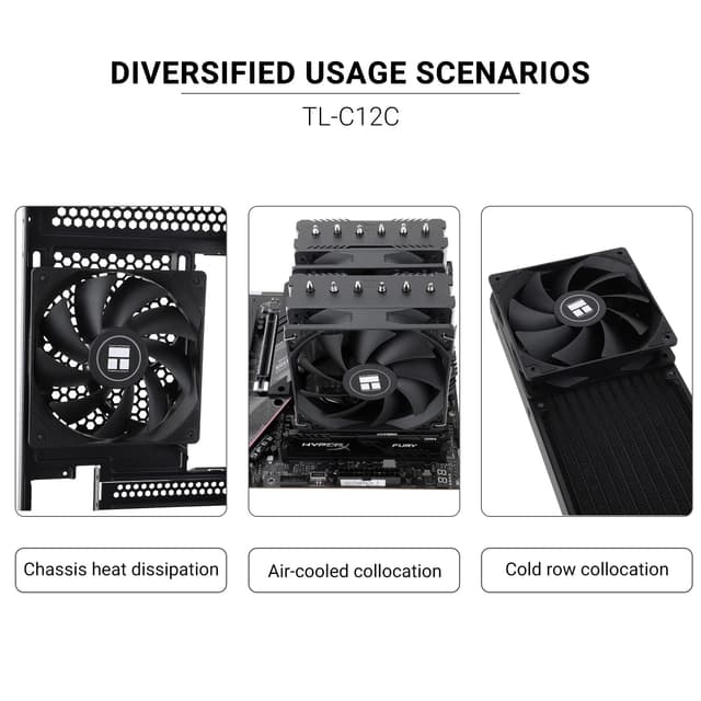 Detalle 1 de Thermalright TL-C12C CPU fan 120mm