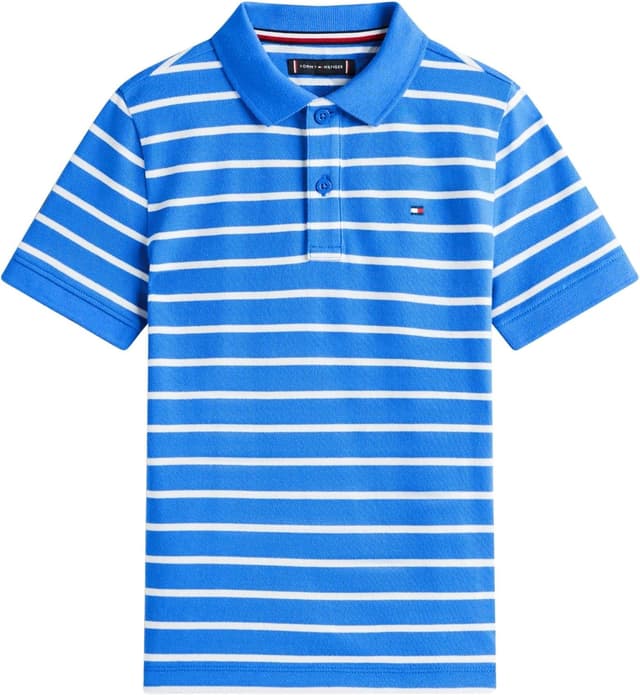 Detalle de Tommy Hilfiger Flag Polo SS Kb0kb09103 per bambini e ragazzi (confezione da 1)