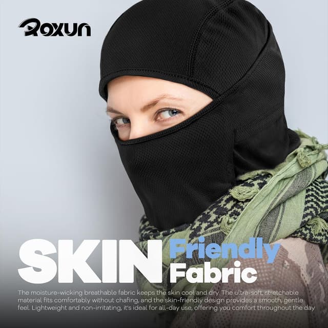 Thumbnail 6 de ROXUN Ski Mask Balaclava Shiesty — windproof face cover 🎭