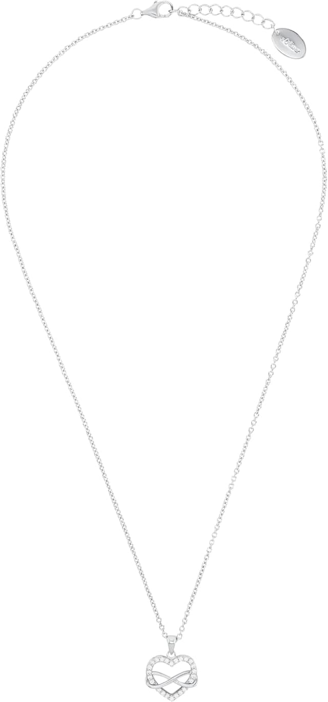 Detalle 2 de s.Oliver Herz Kette 42+3 cm 925 Silber