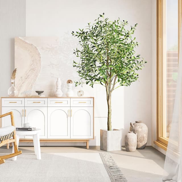 Thumbnail 4 de YOLEO 6FT Artificial Olive Tree 180cm