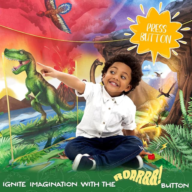 Thumbnail 1 de W&O Dinosaur Discovery Play Tent with Roar Button