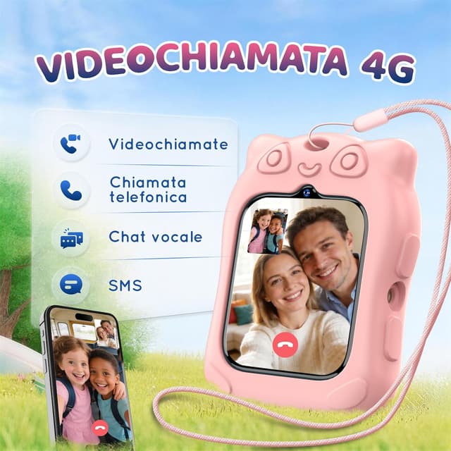 Detalle 2 de Blackview Smartwatch per Bambini Z30 con GPS 4G, 1,75" TFT, SOS e videochiamata