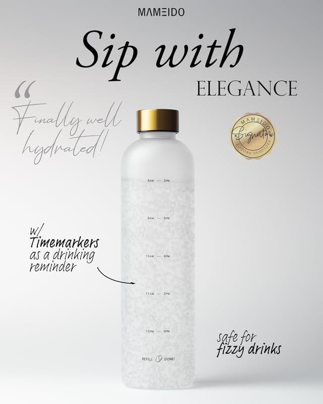 Thumbnail 1 de MAMEIDO Gourde 1 l Bouteille d'eau design