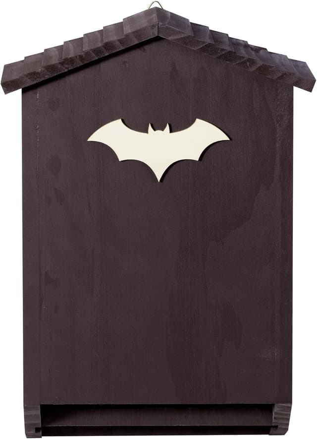 Detalle 1 de Navaris Large Outdoor Pine Wooden Bat Box with Double Chamber Design (26x10.2x42cm)