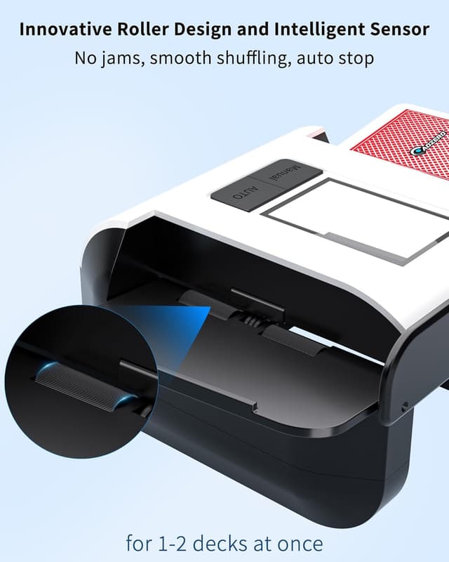 Thumbnail 6 de ADZERD Automatic Card Shuffler 1-2 Decks 🃏