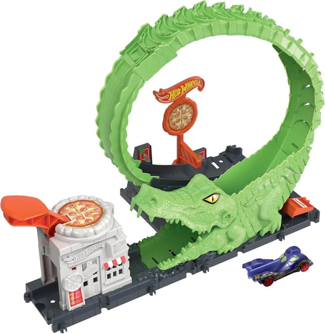 Imagen de Hot Wheels Gator Loop Attack HKX39 Track Set en OfertitasTOP