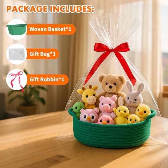 Detalle de Powerking woven basket storage cube 30.48 cm