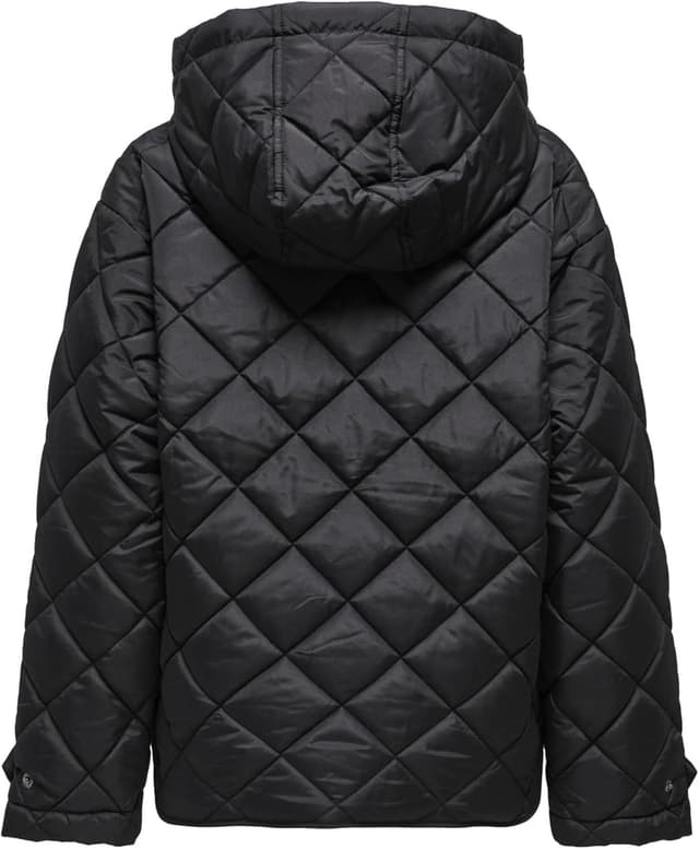 Detalle de ONLY Onljuliet Quilted Hood Jacket Noos Otw – giacca trapuntata con cappuccio per donna