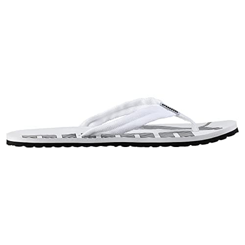 Detalle de PUMA Epic Flip V2 unisex: chanclas White Black con plantilla acolchada (talla 43 EU)