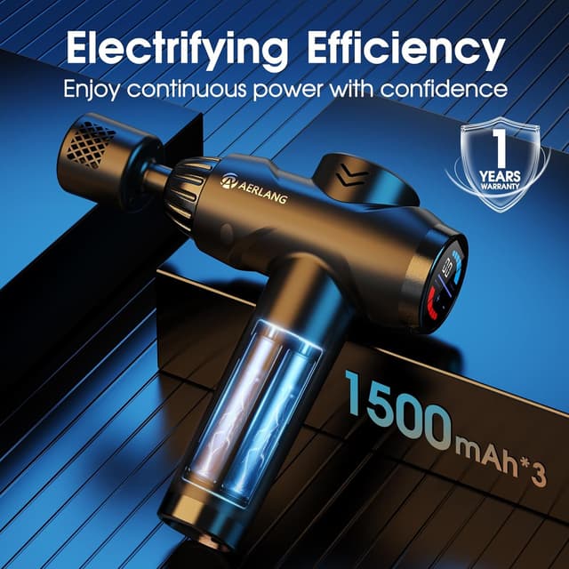 Detalle de AERLANG Massage Gun 20 speeds with heat