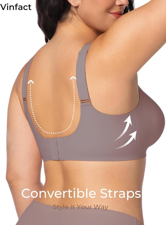 Detalle 2 de Vinfact Women's V Lace Seamless Bra