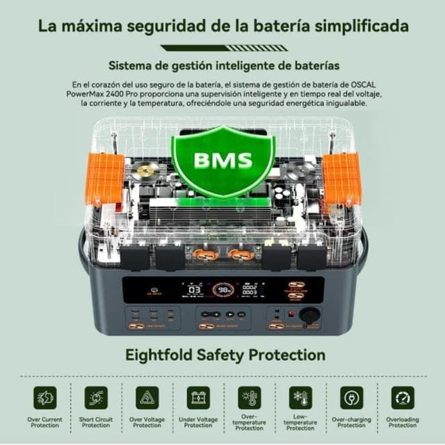 Thumbnail 1 de oscal PowerMax 2400 Pro 2400W estación portátil