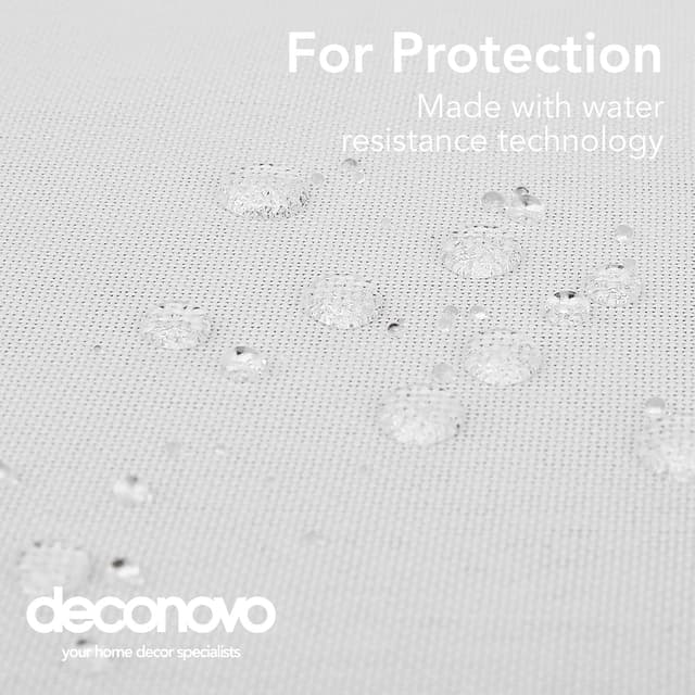 Thumbnail 3 de Deconovo Leinenoptik Tischdecke Outdoor 178x132 Weiß