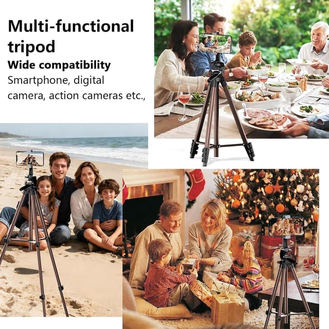 Detalle 2 de 71 inch camera tripod phone mount