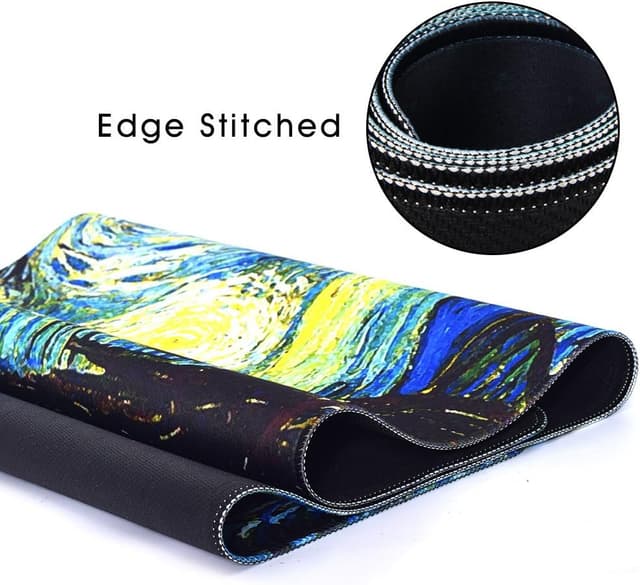 Detalle 2 de Cacoy tappetino mouse XXL 1000x400 mm con bordi cuciti e base antiscivolo