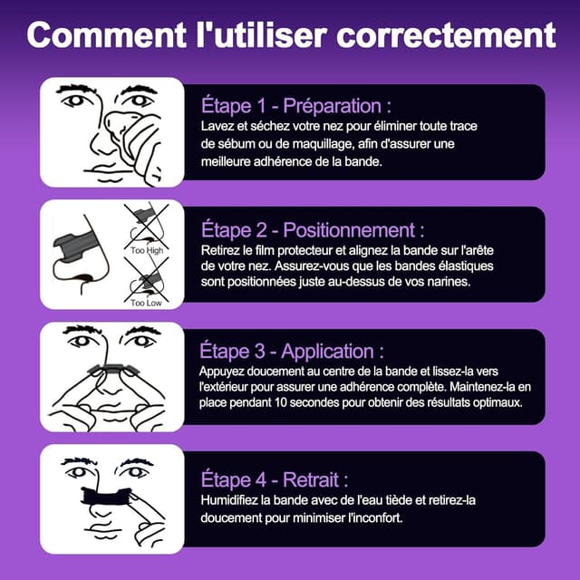 Thumbnail 6 de ZenithHome bandelettes nasales 100 pièces