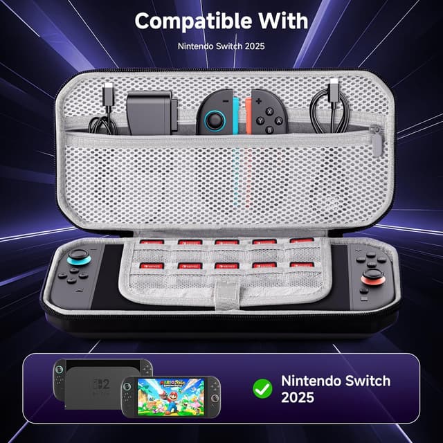 Detalle 2 de Lmcpa Hard Carrying Case for 2025 Nintendo Switch 2 Console