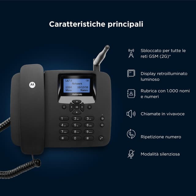 Thumbnail 2 de Motorola Voice FW200L Telefono fisso wireless 2G