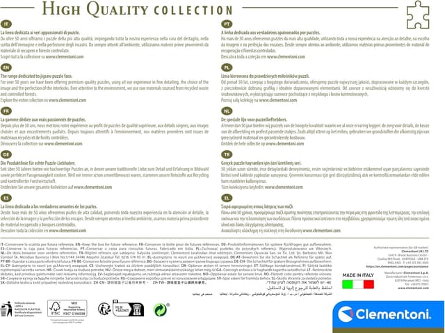 Detalle de Clementoni Collection Taj Mahal (31818) puzzle adulti da 500 pezzi, Made in Italy