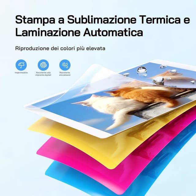 Detalle de WOLFANG stampante fotografica istantanea WiFi con app (54 fogli formato 4x6)