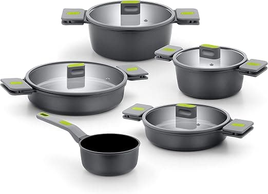 Imagen de BRA Life Set de Cocina 9 Piezas, Aluminio Antiadhesivo en OfertitasTOP