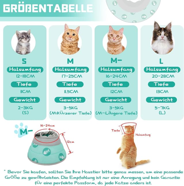 Detalle 2 de Einstellbare Halskrause für Katzen, M