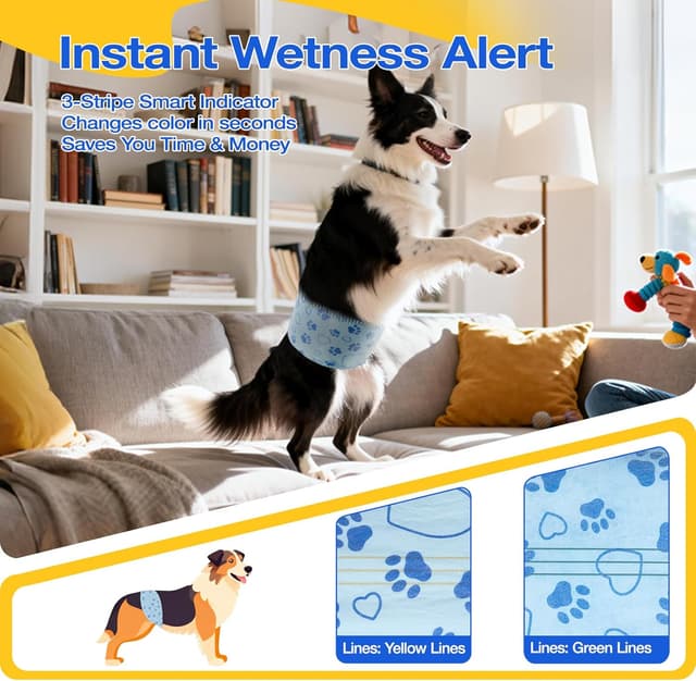 Detalle 2 de Pannolini per cani Flying Paws L, 52 pezzi