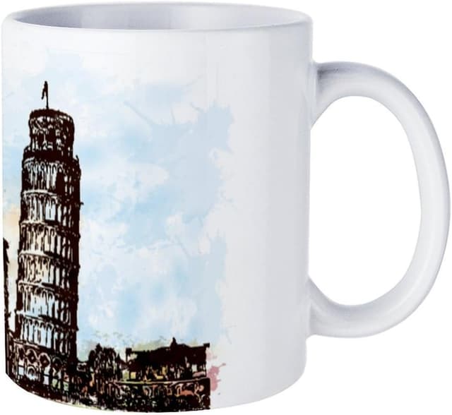 Detalle de 11 oz Ceramic Coffee Mug, Pisa Print