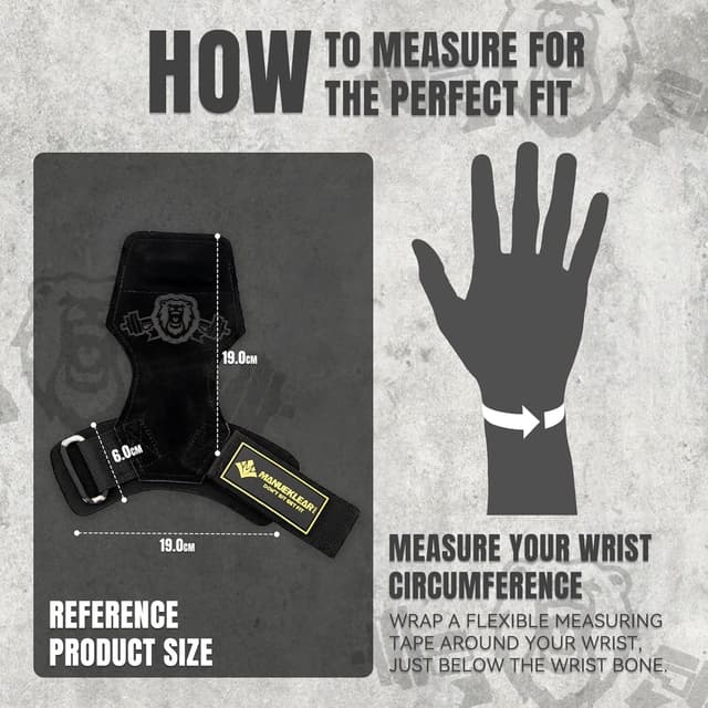 Thumbnail 4 de MANUEKLEAR Gym Straps Double Leather 1 pair