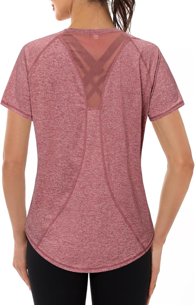 Thumbnail 6 de Gyabnw maglietta sportiva donna a manica corta in rete, traspirante e ad asciugatura rapida