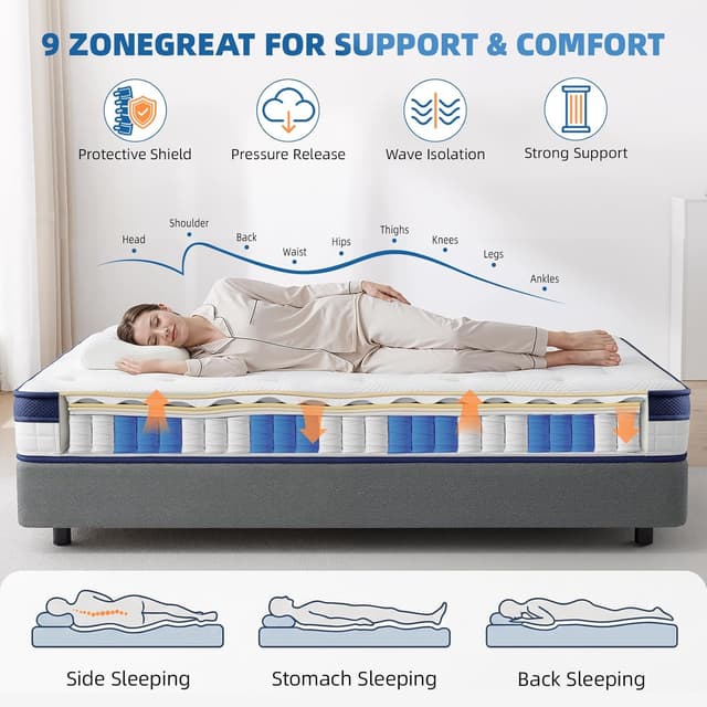 Thumbnail 5 de Zzleoo 10 Inch Double Mattress 4FT6