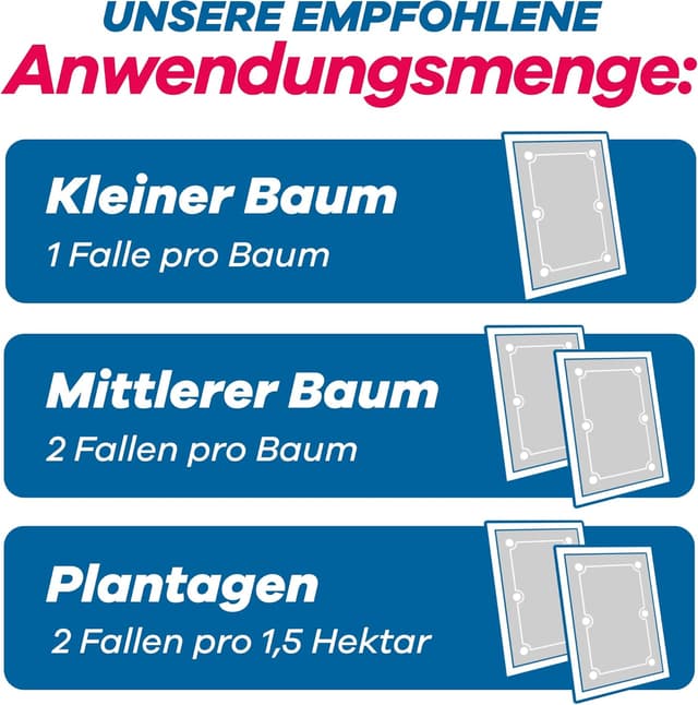 Detalle 2 de Bio Apfelwickler Pheromonfalle – 2er-Set für gesunde, wurmfreie Äpfel