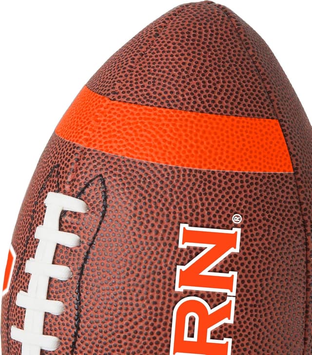 Detalle de Logo Brands NCAA Men’s Team Stripe Official Size Composite Football