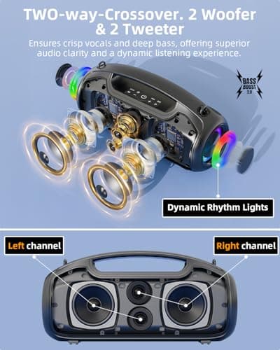 Detalle 2 de Haut-parleurs Bluetooth 200 W IP65 ⚡