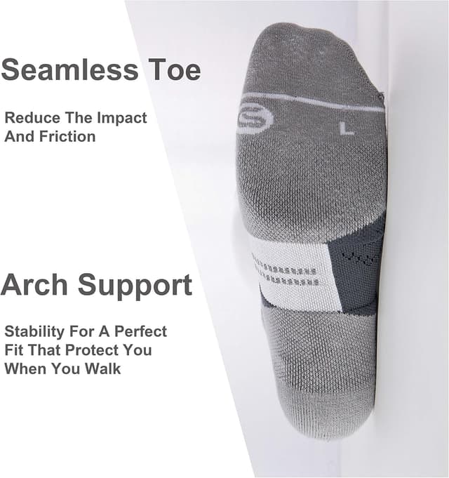 Detalle 2 de CS CELERSPORT Men's Running Ankle Socks 6-pack