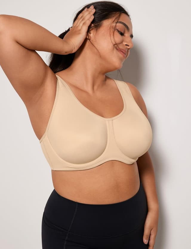 Detalle 2 de SYROKAN Soutien-gorge de sport pour femme avec armatures maintien extreme grande taille