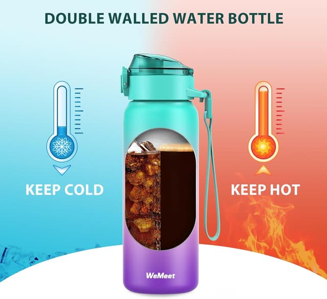 Thumbnail 3 de WEMEET Trinkflasche 500 ml Edelstahl