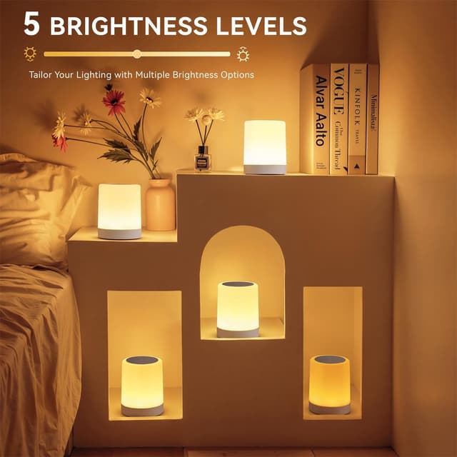 Thumbnail 3 de Auxmir Night Light LED Bedside Lamp
