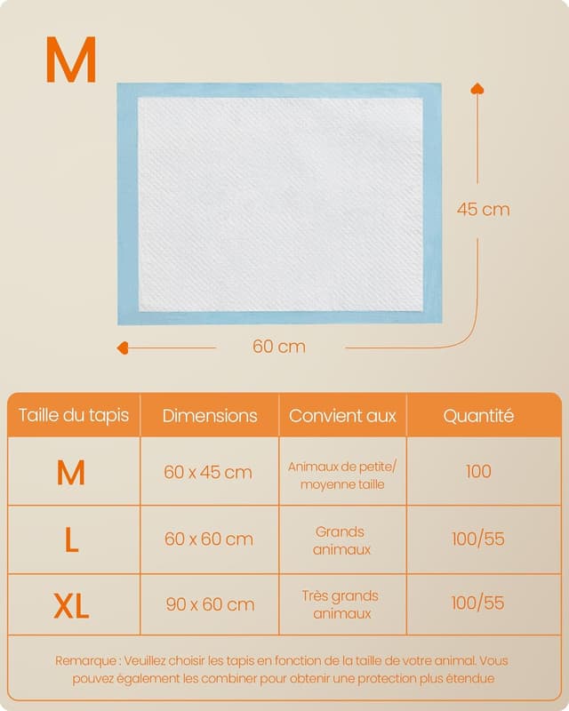Thumbnail 4 de Feandrea PTD046W01 Tapis éducateurs 60 x 45 cm